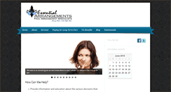 Desktop Screenshot of essentialarrangements.com